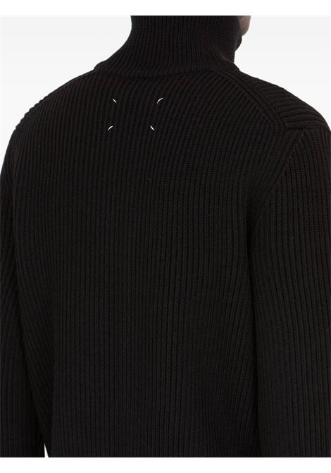 cardigan zipped uomo nero MAISON MARGIELA | S67HP0032 M13181900